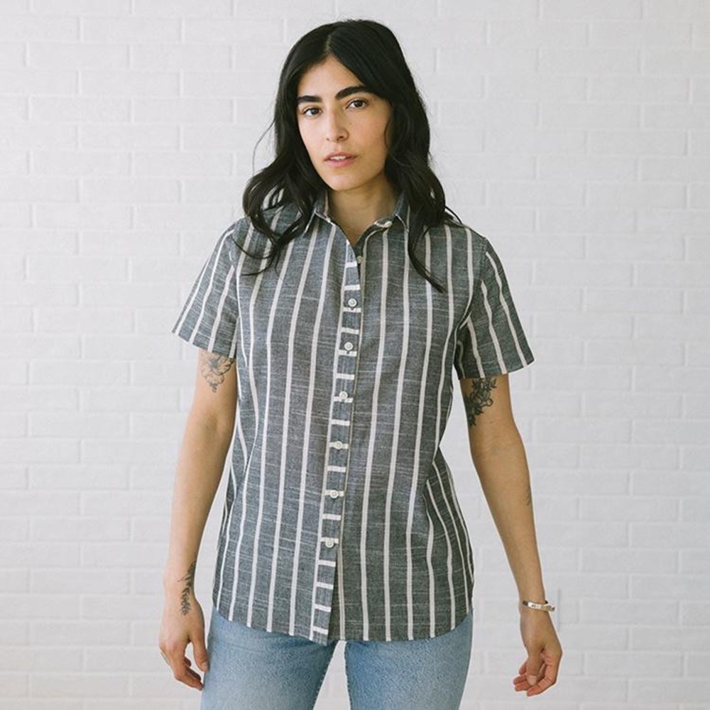 Tradlands 105 Costa Stripe Button Down Sz XL